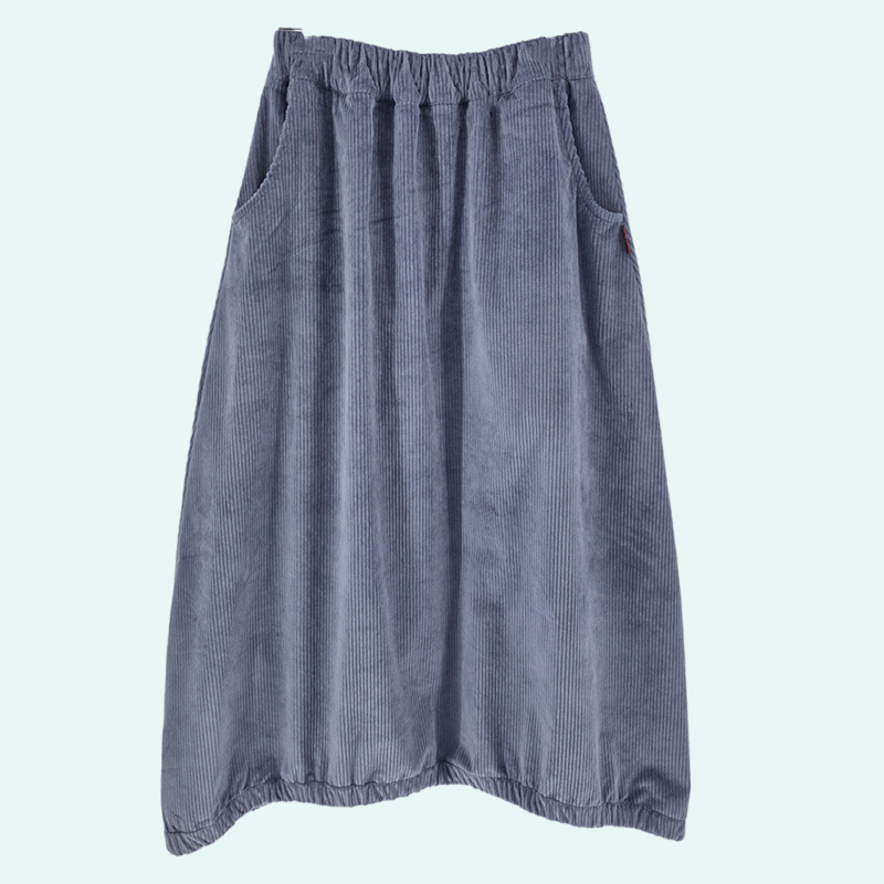 Spódnica sztruksowa niebieska