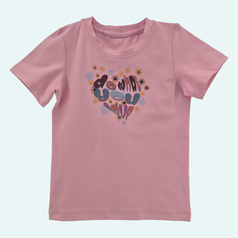 Różowa bluzka w stylu Hippie