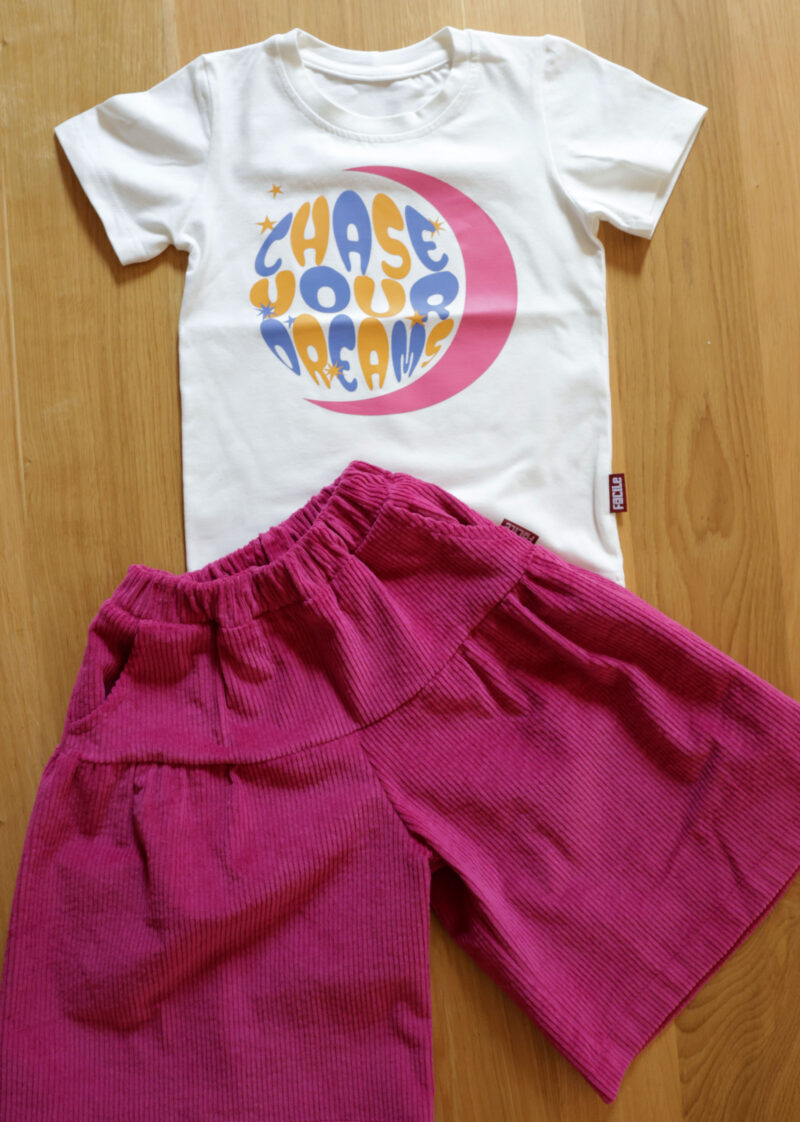 Spódnico-spodnie sztruksowe