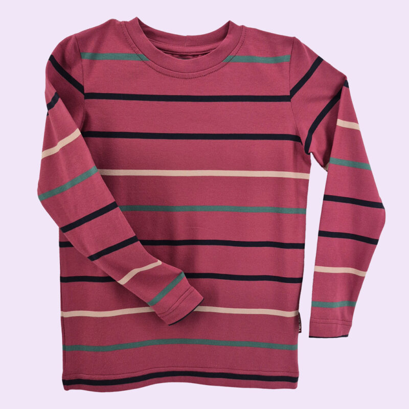 bluzka-z-dlugim-rekawem-w-paski-wrzosowa Wrzosowa bluzka w kolorowe paski