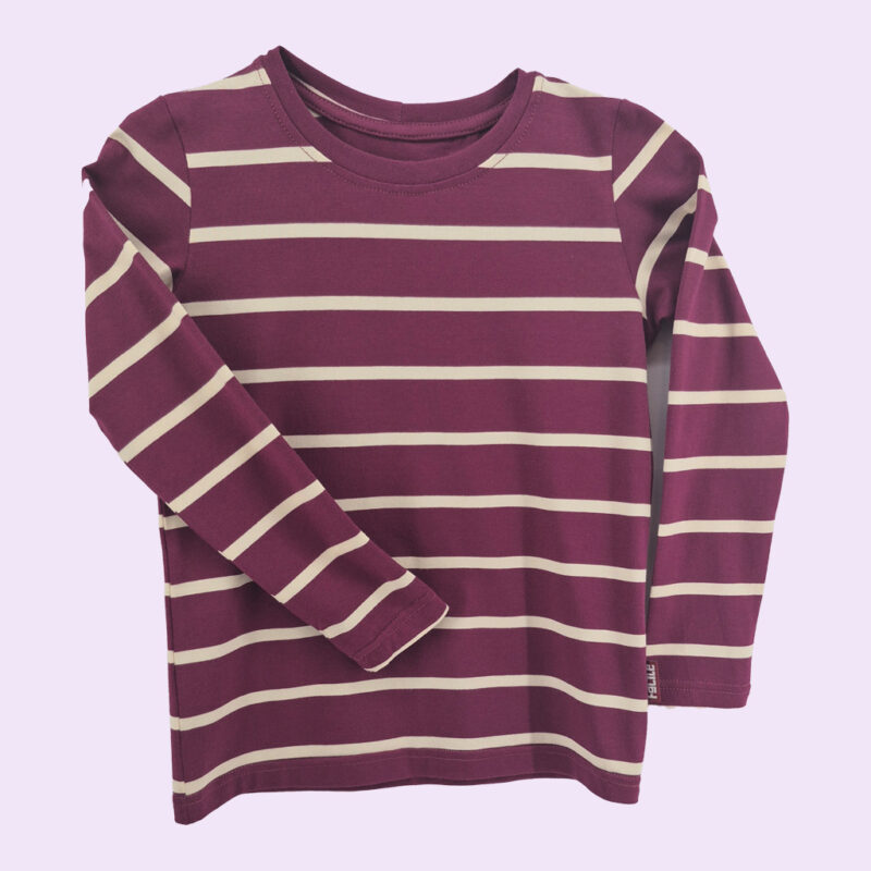 wrzosowa-bluzka-w-paski Wrzosowa bluzka w paski dla dzieci